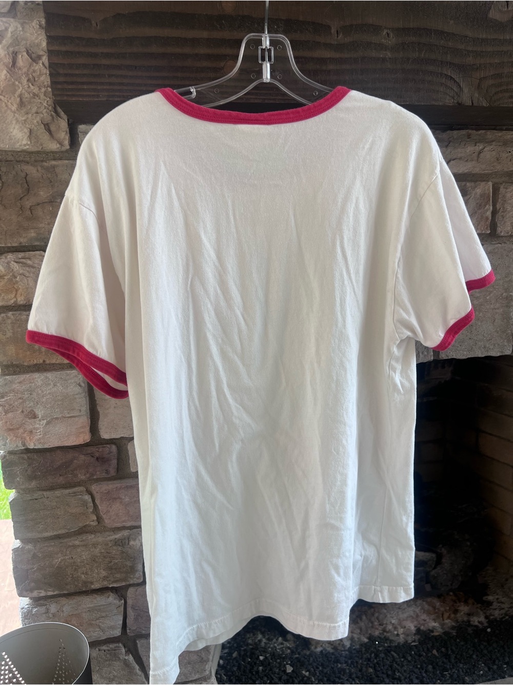 Oat Collection USA Graphic Tee - White with Red Trim XL - Picture 2 of 4
